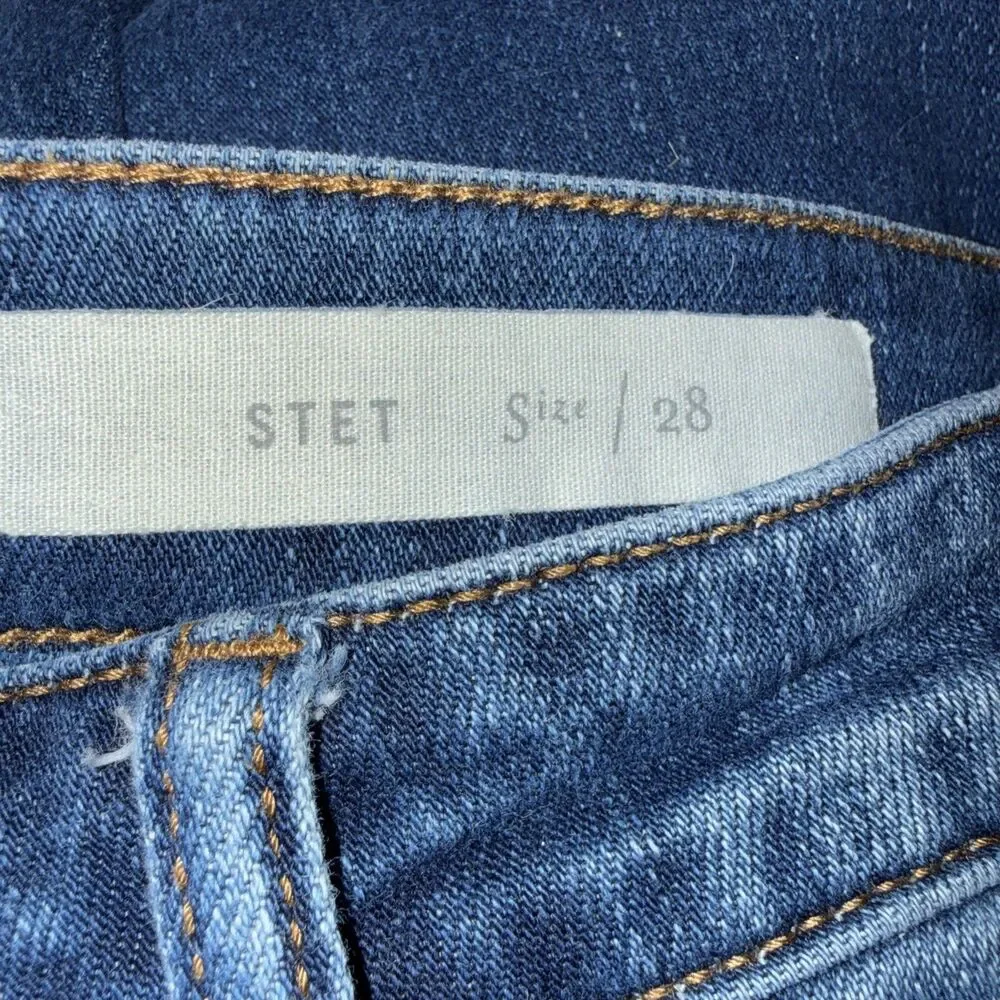 Anthropologie Pilcro & the Letterpress Stet Skinny Jeans Size 28 Medium Wash